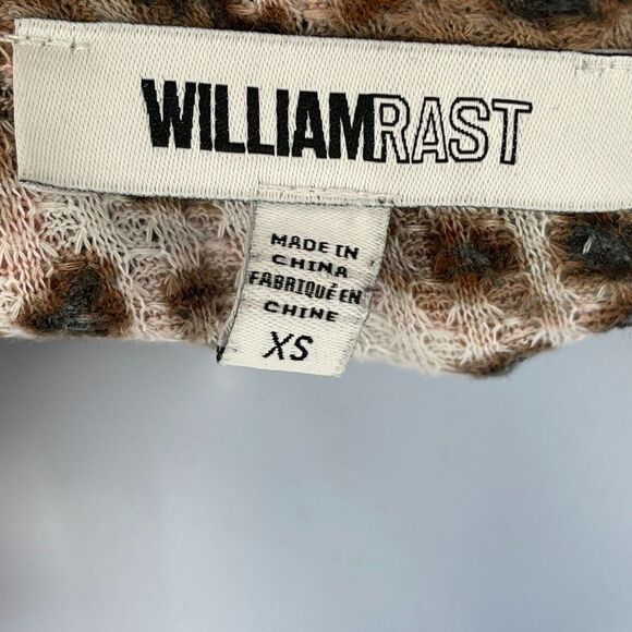 2/$30 William Rast Gryphon Animal Print Leopard Cheetah Long Sleeve Top Blouse - Picture 7 of 8